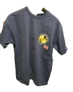 Raro EE. UU. Contraterrorismo 2006 De Colección Para Hombres Azul Marino Camiseta Grande Parche Bandera - Imagen 1 de 12