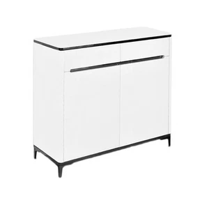 Foret Shoe Cabinet Buffet Sideboard Hallway Table Kitchen Storage 2 Doors White - Picture 1 of 11