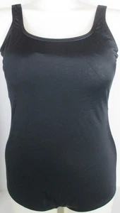 LANDS END Scoop Neck Tugless Sporty One Piece Swimsuit Womens 16W NEW - Picture 1 of 11