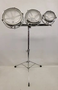 Vintage Remo BeeLine Rototoms W/ Stand 6" 8" 10" - Picture 1 of 17