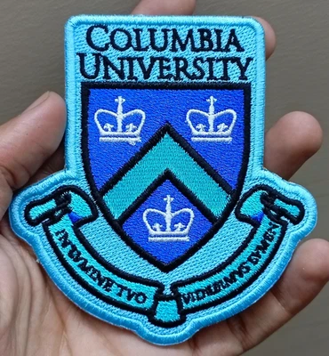 Columbia University Logo Iron On Patch - Sew Patch - Embroidered Patch 4"x3.75"