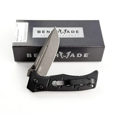 Cuchillo plegable manual Benchmade 275GY-1 Adamas negro mango G10 punto de caída Foto 1 de 3