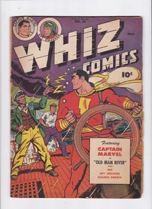 WHIZ COMICS #74 [1946 VG+] "OLD MAN RIVER" - Picture 1 of 2