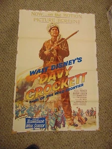 Walt Disney Fess Parker Davy Crockett Original 27x41" Poster #L9590 - Picture 1 of 1