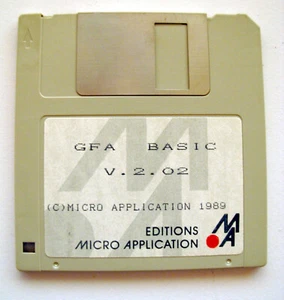Logiciel disquette GFA BASIC 2.02 ATARI ST programmation / software disk - Photo 1/2