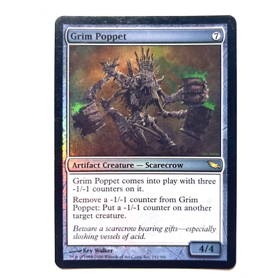 Grim Poppet FOIL NM Shadowmoor Rare MTG See Photos Magic the Gathering - Image 1 of 2
