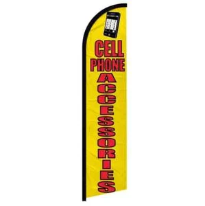 Cell Phone Accessories (YW) Windless Full Sleeve Advertising Phone Banner Flag - Picture 1 of 7