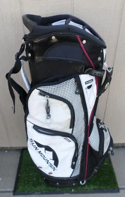 Sun Mountain DIVA Black/White/Red Speed Cart Golf Bag 14 Way with Rain Cover - Image 1 of 4