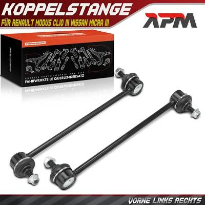 2x Koppelstange Vorne Links Rechts für Renault Modus Clio III Nissan Micra III - Bild 1 von 4