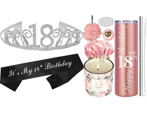18th Birthday Gifts for Girl, Happy 18th Birthday Party Supplies, 18th Birthd... - Picture 1 of 9