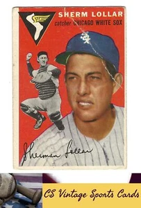 1954 Topps #39 Sherm Lollar CREASE - Picture 1 of 2