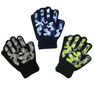 EvridWear Kids Magic Stretch Gripper Winter Warm Gloves 3 Pairs/Pack Assortment  - Picture 1 of 29