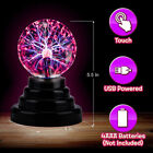 3 Inch Magic Plasma Ball Lamp Touch Sensitive Atmosphere Night Light Kids GiP_