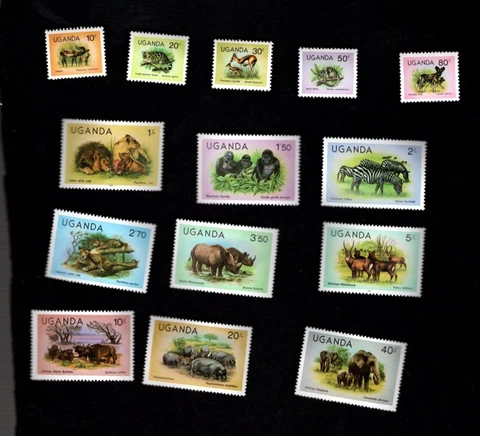 Uganda sc#279-92 (1979-82) MNH Cover
