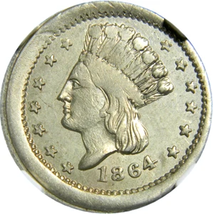1864 Indian Princess / Our Country  Civil War Token  NGC MS 63  R-7  (39-10) - Picture 1 of 4