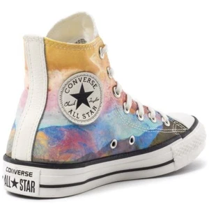 Chuck Taylor All Star Solar Orange CTAS HI Top fashion sneaker style # 551630C - Picture 1 of 3