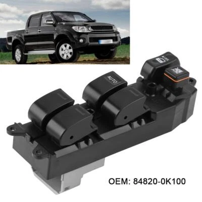 Interruptor de ventana eléctrica del conductor 18 pines para Toyota Hilux 2004-2015 2014 84820-0K100 Foto 1 de 4
