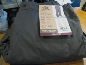 Mens Snow Pants ZeroXposur Fleece Lined Water & Wind Resistant Slate Gray XL NEW - Picture 1 of 9