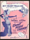 Sweet Rosie O'Grady 1943 My Heart Tells Me BETTY GRABLE Vintage Sheet Music Q06