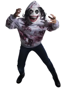 Go To Sleep Creepy Pasta Jeff The Killer Horror Halloween Child Boys Costume L - Picture 1 of 1
