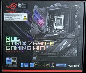 ASUS ROG Strix Z690-E Gaming WiFi 6E LGA 1700 Intel 12th Gen Gaming Motherboard - Photo 1/7