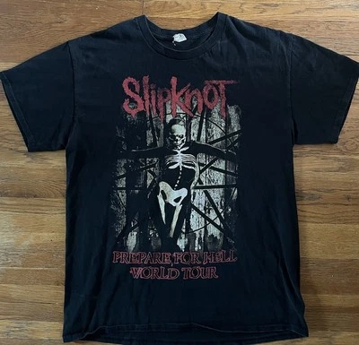 Slipknot 2014-15 Prepare For Hell World Tour Concert UNISEX T Shirt Size Large - Image 1 of 3