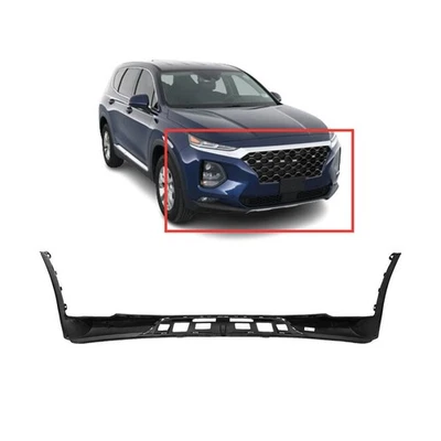 Cubierta de parachoques fascia para Hyundai Santa Fe GLS SE SEL 2019-2020 delantera inferior imprimada Foto 1 de 4