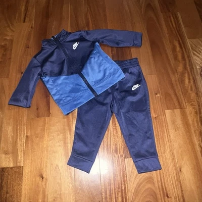 Nike Blue Boys 12m Track Suit Set - Image 1 of 4