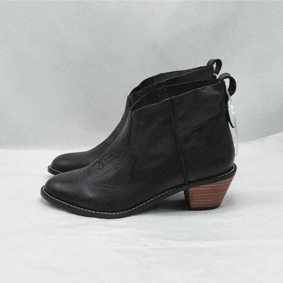 Bota feminina Kelsi Dagger Brooklyn Kamper tornozelo 6.5 preta ocidental cowgirl - Imagem 1 de 4