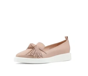 Midas Dillon Shoes Espadrille Sz 41 Rose Pink Slip On Leather Tassels Flats - Picture 1 of 9