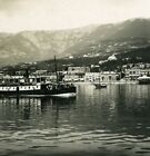 Russia Crimea Yalta Jalta panorama Boats Old NPG Stereo Photo 1900