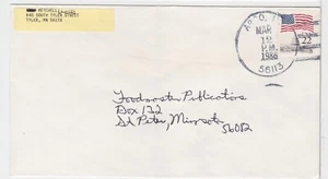 TurtlesTradingPost- Minnesota - Arco, MN 1986 - Town Hand Cancel - Picture 1 of 1