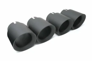 Puntas de escape de billete de corte ángulo de afinación para F8x BMW M3/M4 recubierto de cerámica negro - Imagen 1 de 1