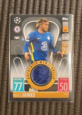 Topps match attax 2021/22 REECE JAMES 2 Color Jersey Relic Card JR-RJ - Image 1 of 4