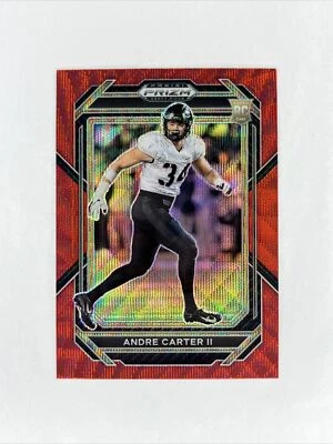 2023 Panini Prizm Draft Picks Base Red Wave Andre Carter II - Army - Image 1 of 2