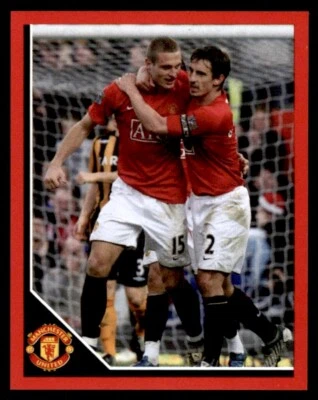 Panini Manchester United 2008 - Nemanja Vidic in celebration No. 101 - Image 1 of 2