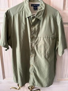 Exofficio men's short sleeve shirt, olive, size Med - Picture 1 of 3