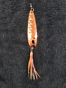Salmon Spoon McOmie's 4" Copper Spoon w/Hoochie - Picture 1 of 1