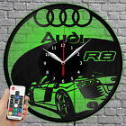 Horloge DEL Audi R8 disque vinyle horloge murale lumière LED horloge murale 1928