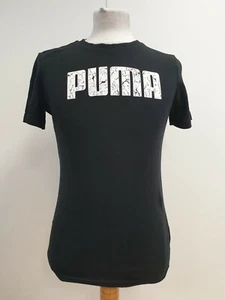 Q406 BOYS PUMA BLACK CASUAL STYLISH T SHIRT UK 13-14 YRS  - Picture 1 of 3
