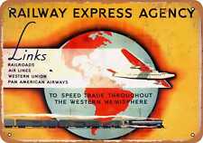 Metal Sign - 1931 Railway Express Agency -- Vintage Look