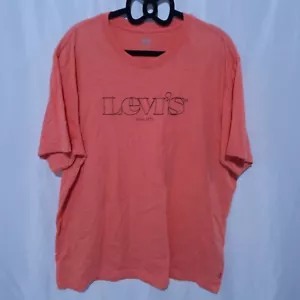 Camiseta Levis Para Hombre Grande Coral Estampado Frontal Manga Corta Cuello Redondo - Imagen 1 de 7