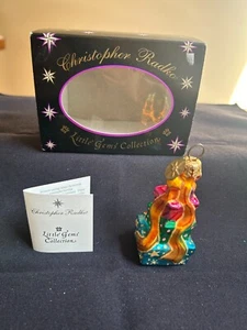 VTG CHRISTOPHER RADKO SHOPPING SPREE GEM ORN. W/ RADKO BOX, PAPER & METAL TAGS - Picture 1 of 14