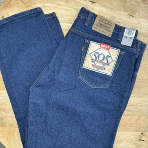 New Vintage 90s Levi’s 505 Blue Straight Leg Men’s Size 44 x 30 Orange Tag - Picture 1 of 7
