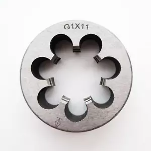 Troquel de tubería estándar británico G1/16 G1/8 G1/4 G3/8 G1/2 G5/8 G3/4 G7/8 G1" BSP redondo - Imagen 1 de 5