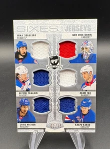 2022-23 The Cup Sixes Jerseys /15 SHESTERKIN / FOX / ZIBANEJAD / PANARIN Rangers - Picture 1 of 3
