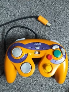 Logic 3 GameCube Controller Purple & orange Tested Working - Picture 1 of 2