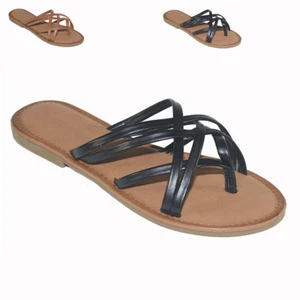 Sandalias para mujer zapatos espuma cómoda informal tanga chanclas planas sandalias zapatillas - Imagen 1 de 9