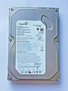 40 GB SATA Seagate barracuda 7200.9 ST340211AS Fw :3 .aae 2MB 3.5 " Hard Drive - Picture 1 of 1