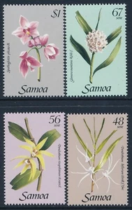 1985 SAMOA ORCHIDS SET OF 4 FINE MINT MNH - Picture 1 of 1